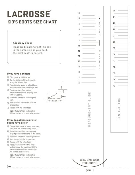 Lacrosse Boots Sizing Chart