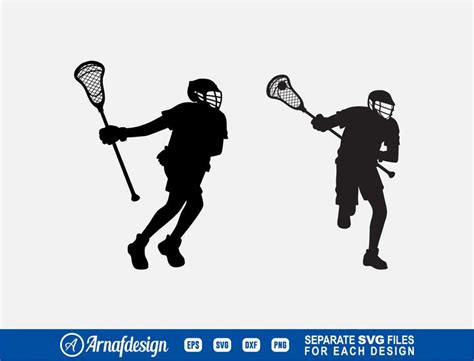 Download Lacrosse Silhouettes DXF Files