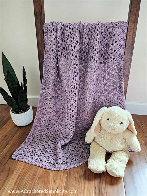 Lacy Baby Blanket Crochet Pattern