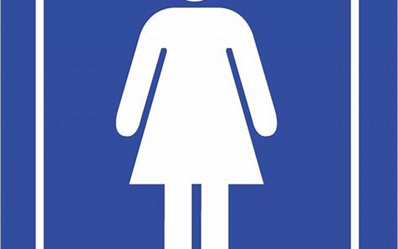 Ladies Bathroom Sign