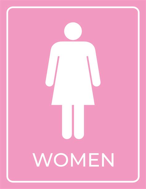 Ladies Restroom Sign Printable