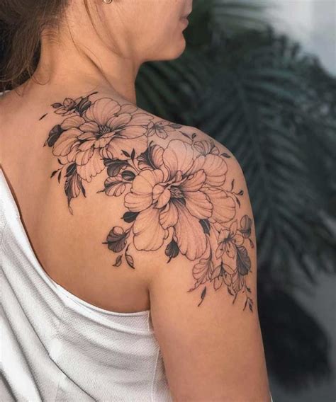 Ladies Shoulder Tattoos Designs