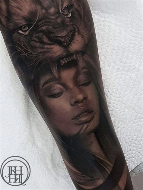 Lady Lion Tattoo