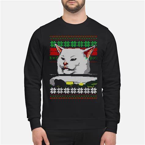 Lady Screaming At Cat Meme Sweater