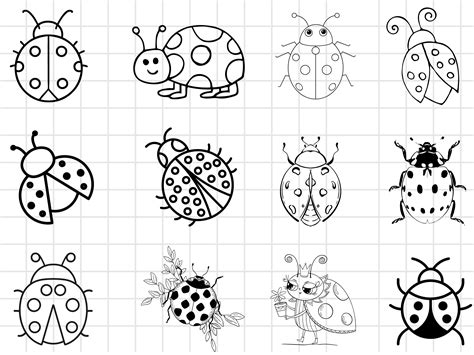 Download Ladybug Design Bundle Commercial Use DXF Files