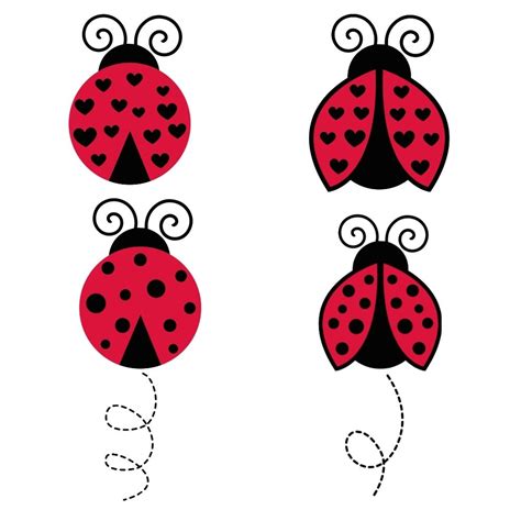 Download Ladybug Design Bundle Silhouette DXF Files
