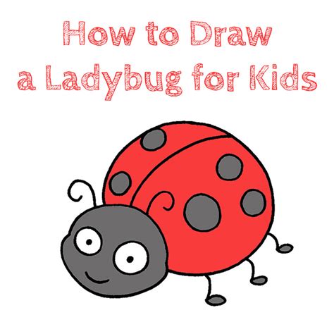 Ladybug Drawing For Kids