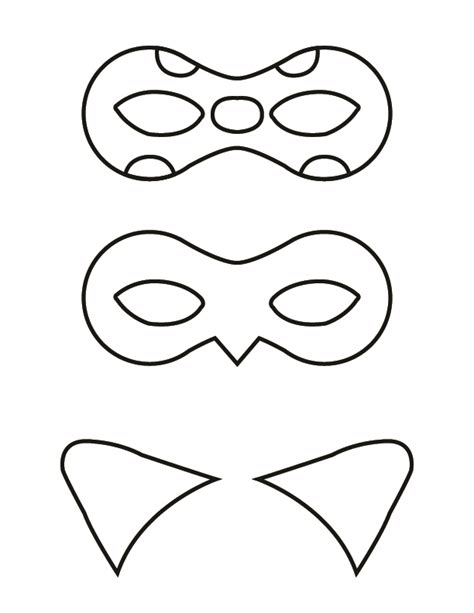 Ladybug Masker Kleurplaat