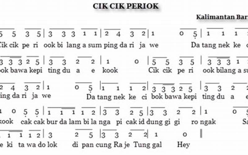 Lagu Daerah Kalimantan Barat