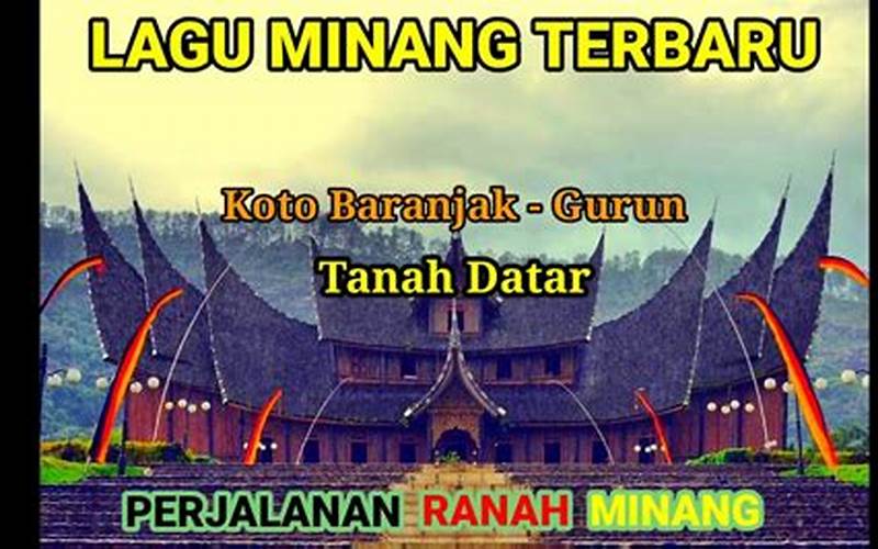 Lagu Daerah Ranah Minang