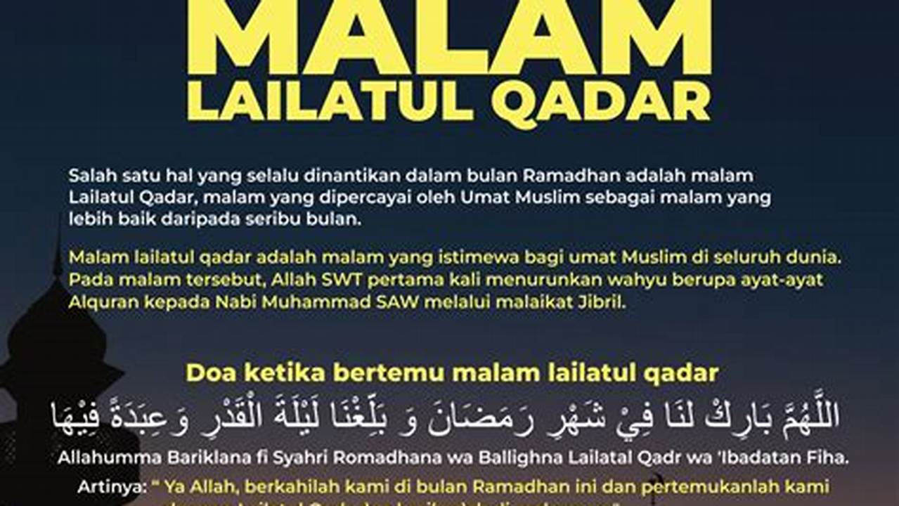 Lailatul Qadar, Ramadhan