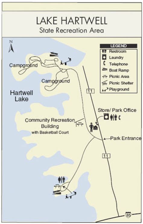 Lake Hartwell State Park Campground Map