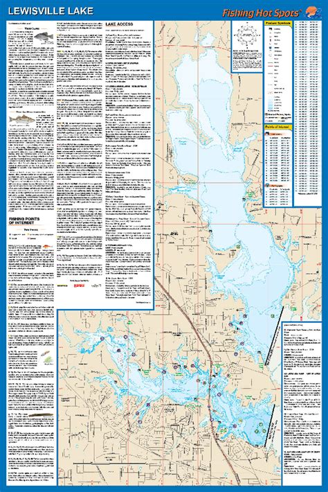 Lake Lewisville Fishing Map