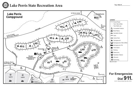 Lake Perris Camping Map