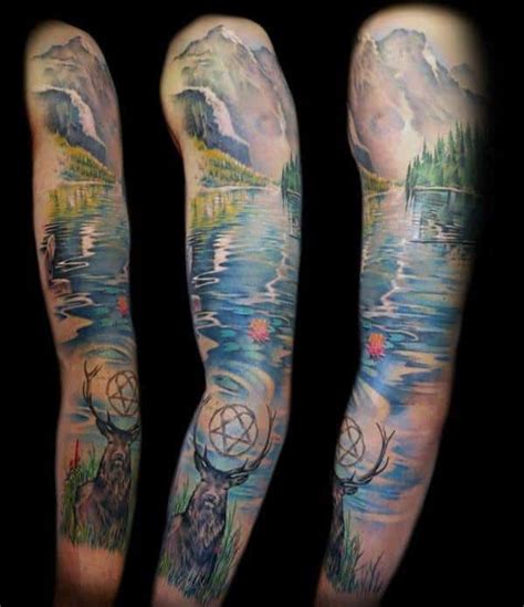 Diamond mountain lake tattoo Tattoos, Geometric tattoo