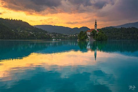Lake Bled sunset