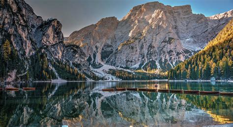 Lake Braies Landscape