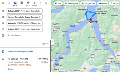 Lake Como map offline