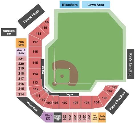 Lake County Captains Seating Chart