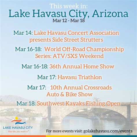 Lake Havasu Calendar Of Events