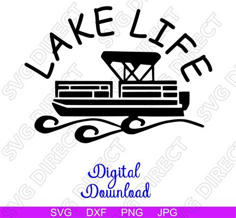 Download Lake Life SVG Cut File Commercial Use DXF Files