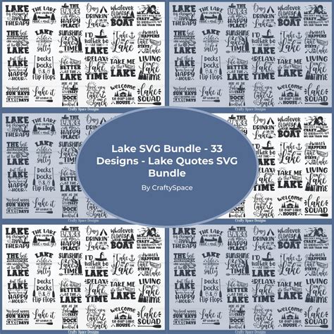 Download Lake Quotes SVG Bundle Files