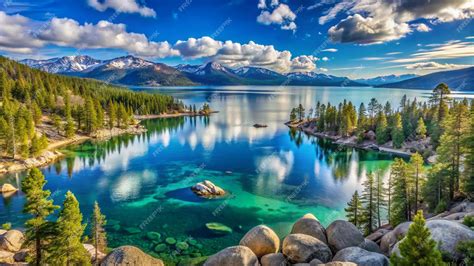 Lake Tahoe panoramic view