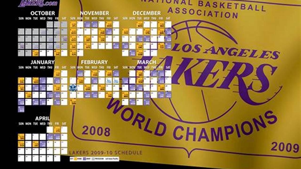 Lakers 2024 Calendar Calculator Download