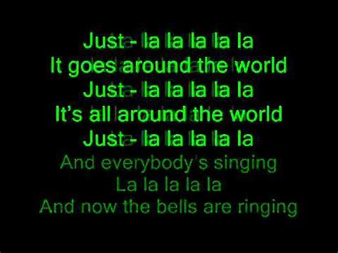 Lalalala It Goes Around The World Lyrics