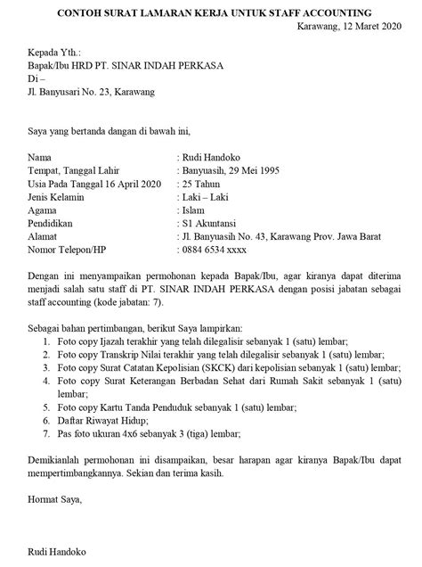 Lamaran Kerja Sebagai Manager Operasional in Indonesia