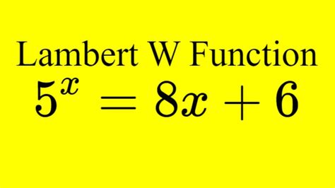 Lambert W Function Calculator: Simplifying Complex Mathematical Expressions