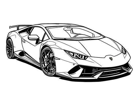 Lamborghini Huracan Coloring Pages