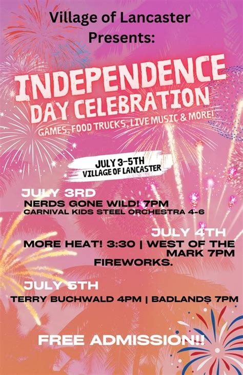 Lancaster Events July 2024