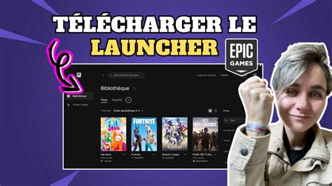 Lanceur Epic Game interface
