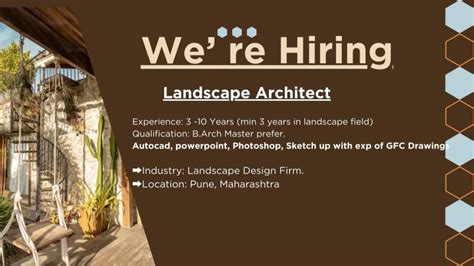 Landscape Architect Jobs In Pune