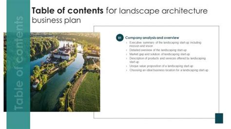 Landscape Architecture Business Plan