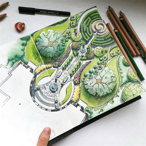 Landscape Architecture Design Sketches