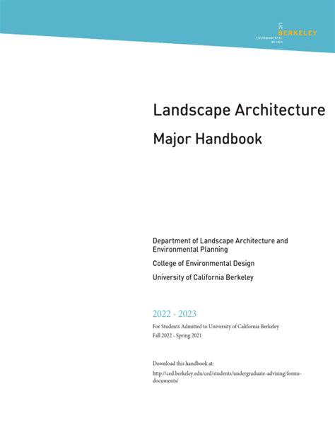 Landscape Architecture Handbook