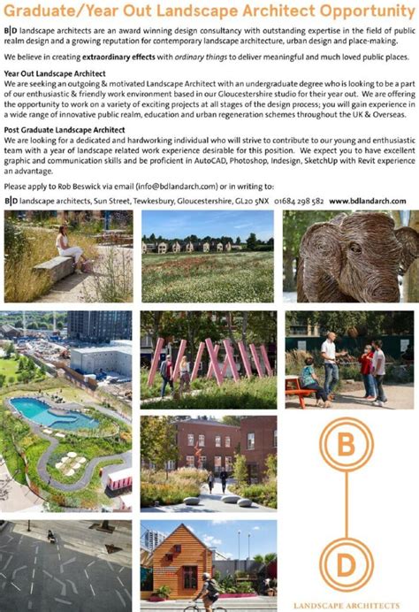Landscape Architecture Year Out Jobs