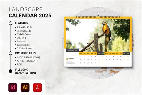 Landscape Art Calendar