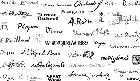 Landscape Artists Signatures