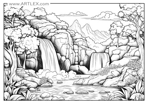Landscape Coloring Pages