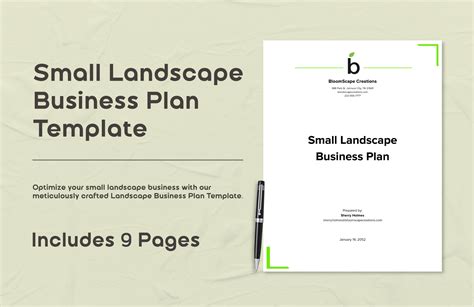 Landscape Construction Business Plan