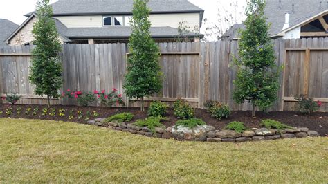Landscape Design Along Fence