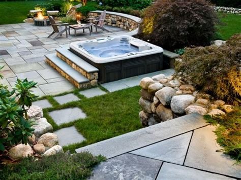 Landscape Design Around Hot Tub