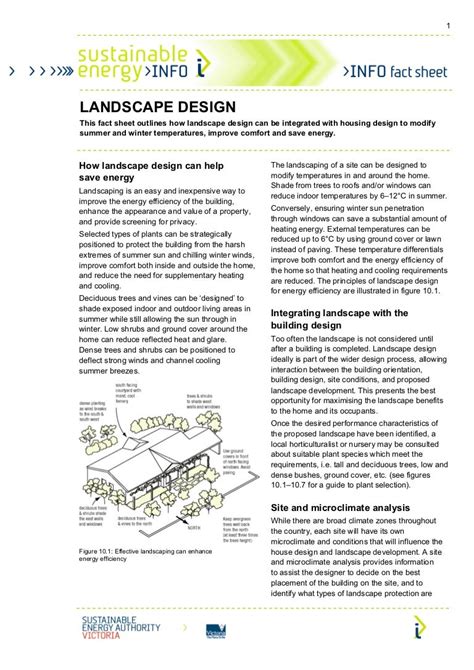 Landscape Design Brief