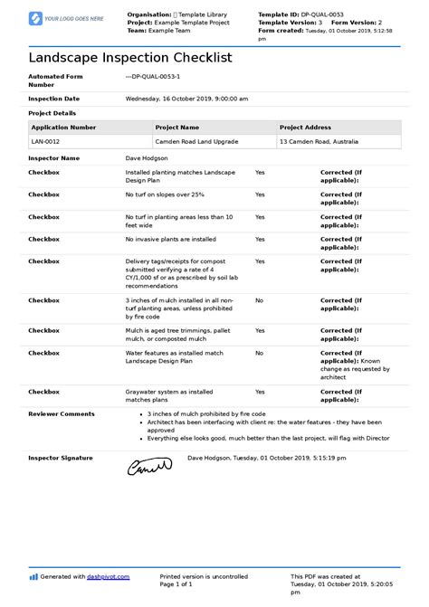 Landscape Design Client Checklist