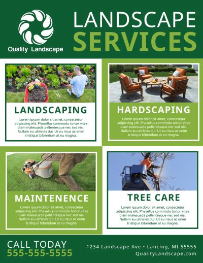 Landscape Design Flyer Template
