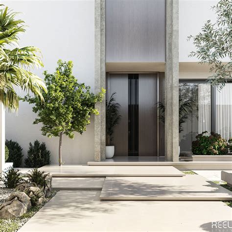 Landscape Design For House Entrance