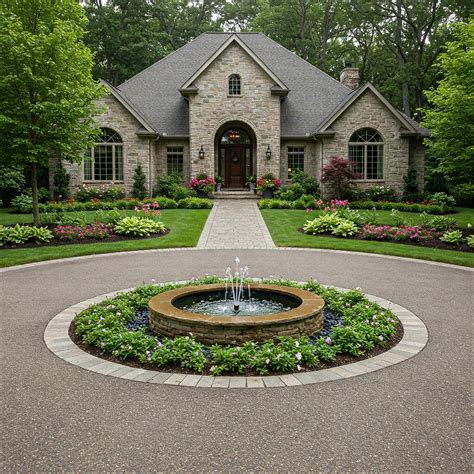 Landscape Design Ideas Circular Driveway